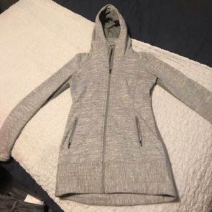 Light Grey Athleta Stronger Hoodie